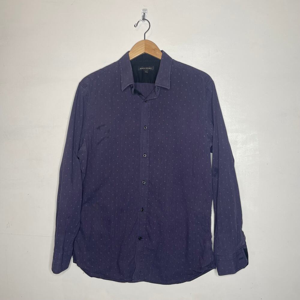BANANA REPUBLIC Navy Button Down